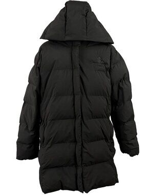 MERCER+METTLE Puffer Coat Hooded Long Black 3XL
